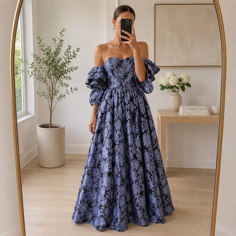Zac‎ Posen Organza Jacquard Gown Size XS or Size 2